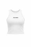 WILD MINDS™ RIBBED TANK — WHITE