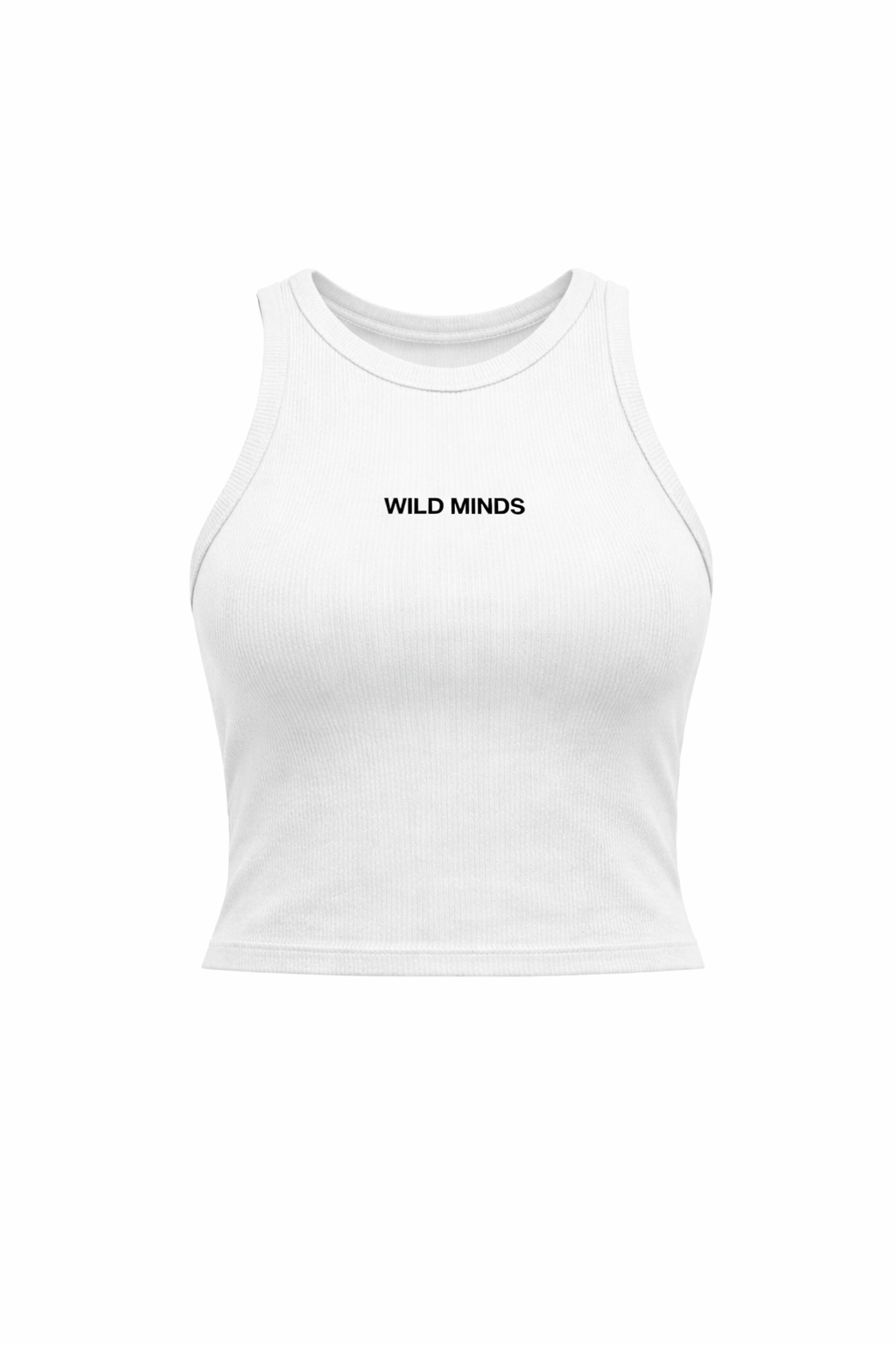 WILD MINDS™ RIBBED TANK — WHITE