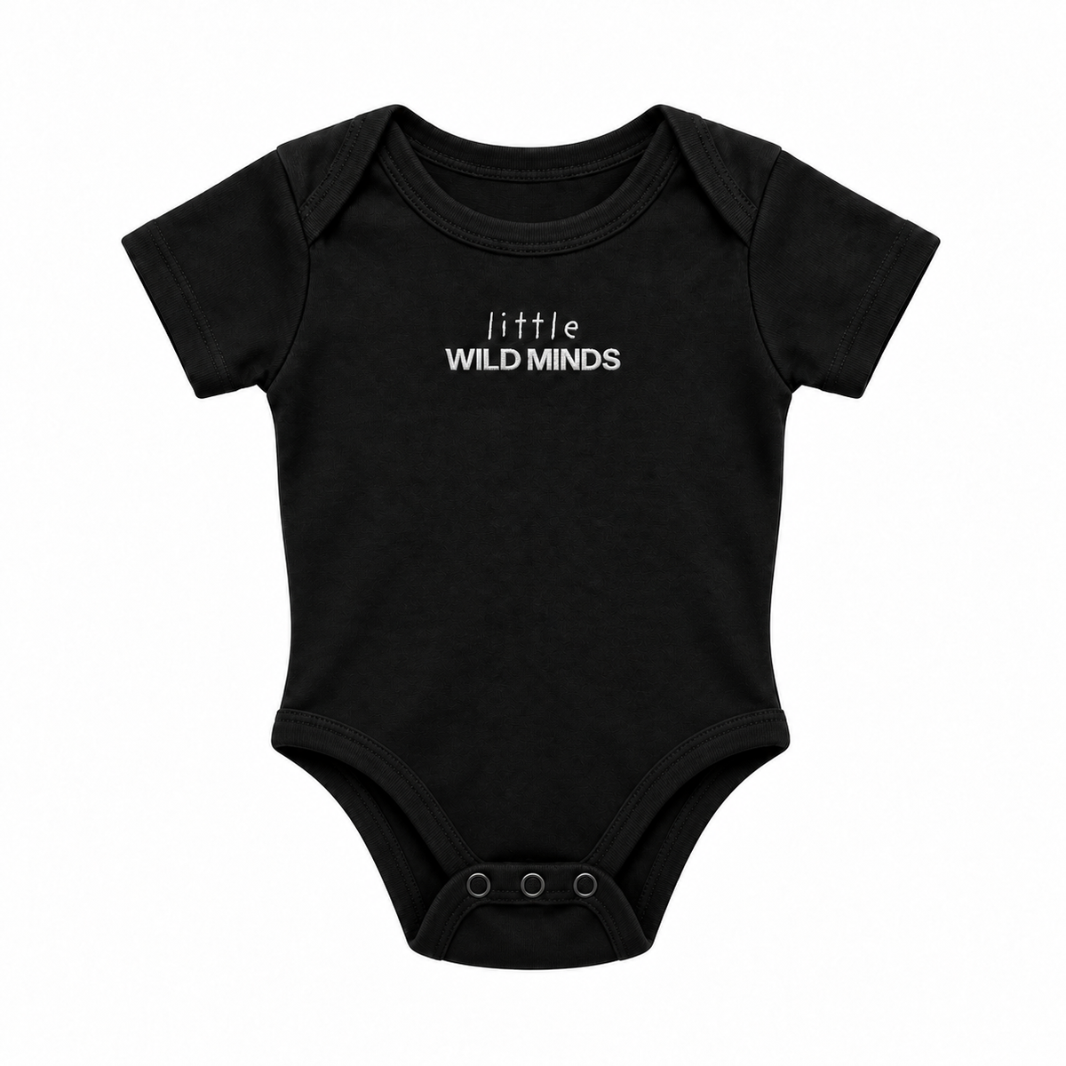 LITTLE WILD MINDS™ ONESIE — BLACK