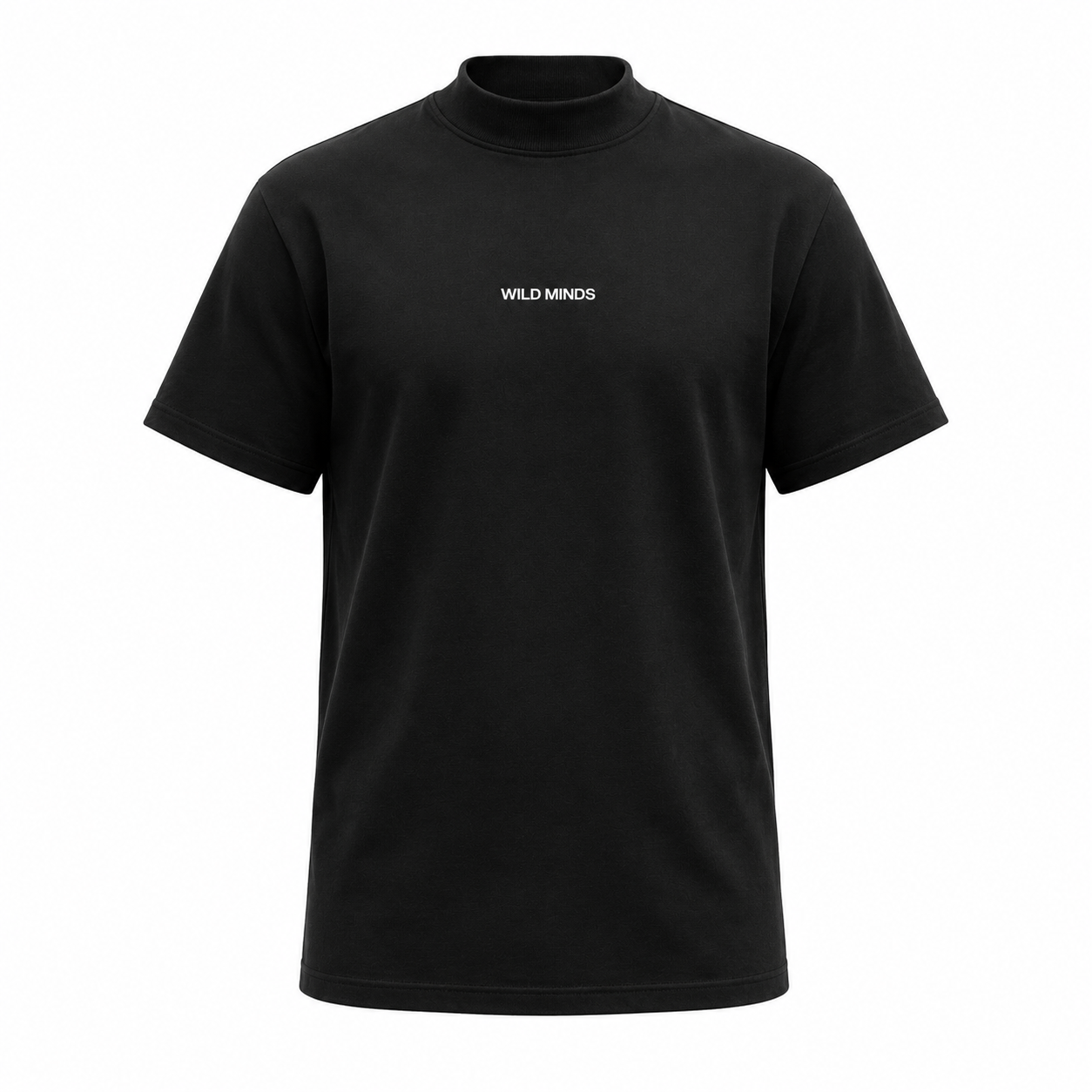 WILD MINDS™ MOCK NECK — BLACK